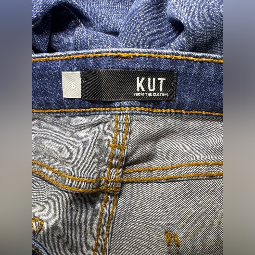 KUT From The Kloth Donna High Rise Ankle Skinny Jeans Boho Size 6 - Picture 9 of 12
